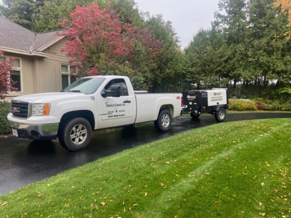 Sprinkler company truck