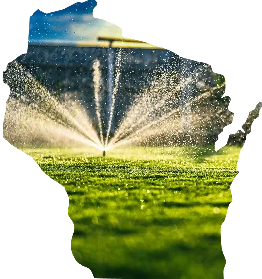 Scenic view of Wisconsin's water supply infrastructure, featuring interconnected lakes and rivers that support the state's water needs.